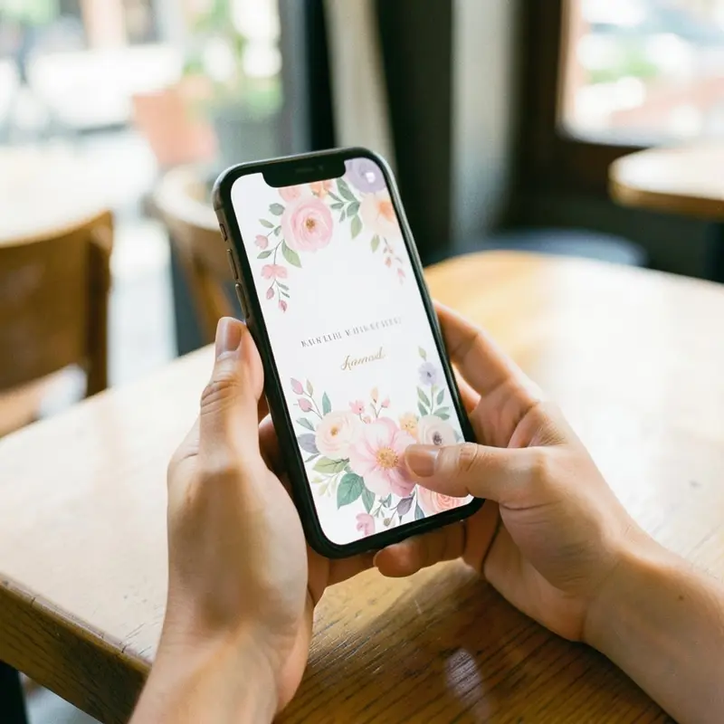 Tetamu buka kad kahwin digital di telefon